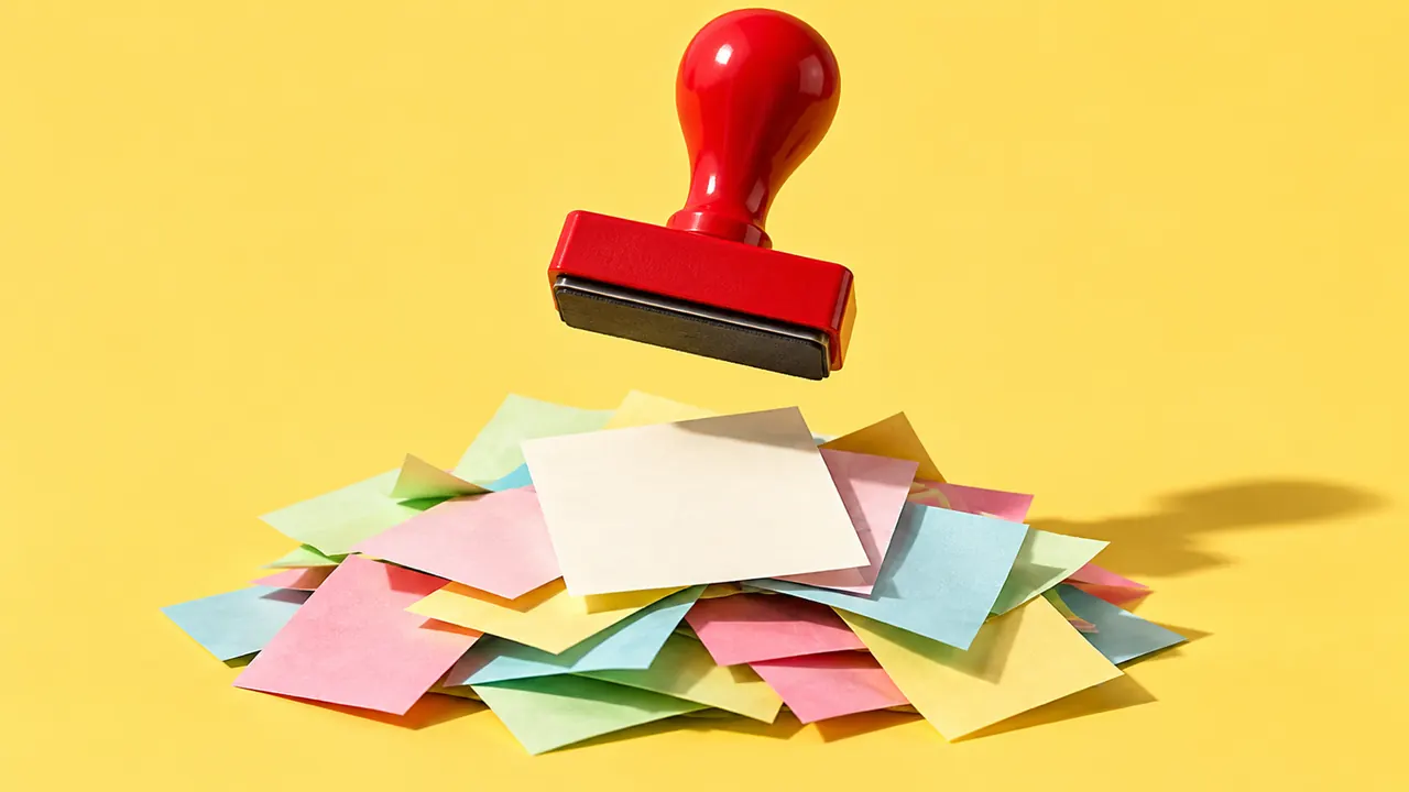 A team organizing a meeting discussion into a decision, an owner, and a next step